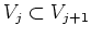 $V_j \subset V_{j+1}$