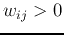 $w_{ij}>0$