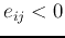 $e_{ij}<0$