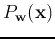 $P_{\bf w}({\bf x})$