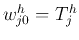 $w_{j0}^h=T_j^h$