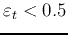 $\varepsilon_t<0.5$