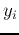 $y_i$
