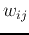 $w_{ij}$