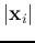 $\vert{\bf x}_i\vert$