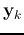 ${\bf y}_k$