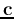 ${\bf c}$