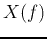 $X(f)$
