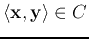 $\langle {\bf x},{\bf y}\rangle \in
\mathbb{C}$