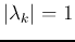$\vert\lambda_k\vert=1$