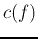 $c(f)$