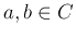 $a,b\in \mathbb{C}$
