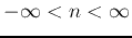 $-\infty<n<\infty$