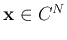 ${\bf x}\in \mathbb{C}^N$