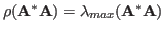 $\rho({\bf A}^*{\bf A})=\lambda_{max}({\bf A}^*{\bf A})$