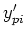 $y'_{pi}$