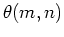 $\theta(m,n)$