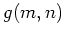$g(m,n)$