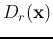 $D_r({\bf x})$