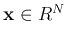 ${\bf x} \in R^N$