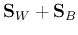 $\displaystyle {\bf S}_W+{\bf S}_B$