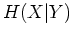 $\displaystyle H(X\vert Y)$
