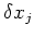 $\delta x_j$