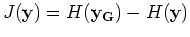 $J({\mathbf y})=H({\mathbf y_G)}-H({\mathbf y})$