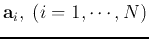 ${\bf a}_i,\;(i=1,\cdots,N)$