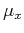 $\mu_x$