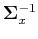 ${\bf\Sigma}_x^{-1}$