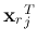 ${\bf x}_r_j^T$