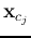 ${\bf x}_{c_j}$