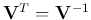 ${\bf V}^T={\bf V}^{-1}$