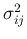 $\sigma^2_{ij}$