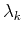 $\lambda_k$
