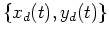 $\{x_d(t), y_d(t)\}$