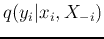 $q(y_i\vert x_i,X_{-i})$