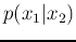 $p(x_1\vert x_2)$