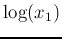 $\log(x_1)$