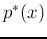$p^*(x)$