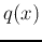 $q(x)$