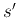 $s'$