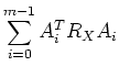 $\displaystyle \sum_{i=0}^{m-1} A_i^{T} R_X A_i$