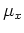 $\mu_x$