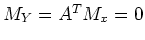 $M_Y=A^TM_x=0$