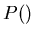 $P(\omage)$