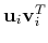 ${\bf u}_i{\bf v}_i^T$