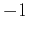 $-1$