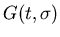 $G(t,\sigma)$